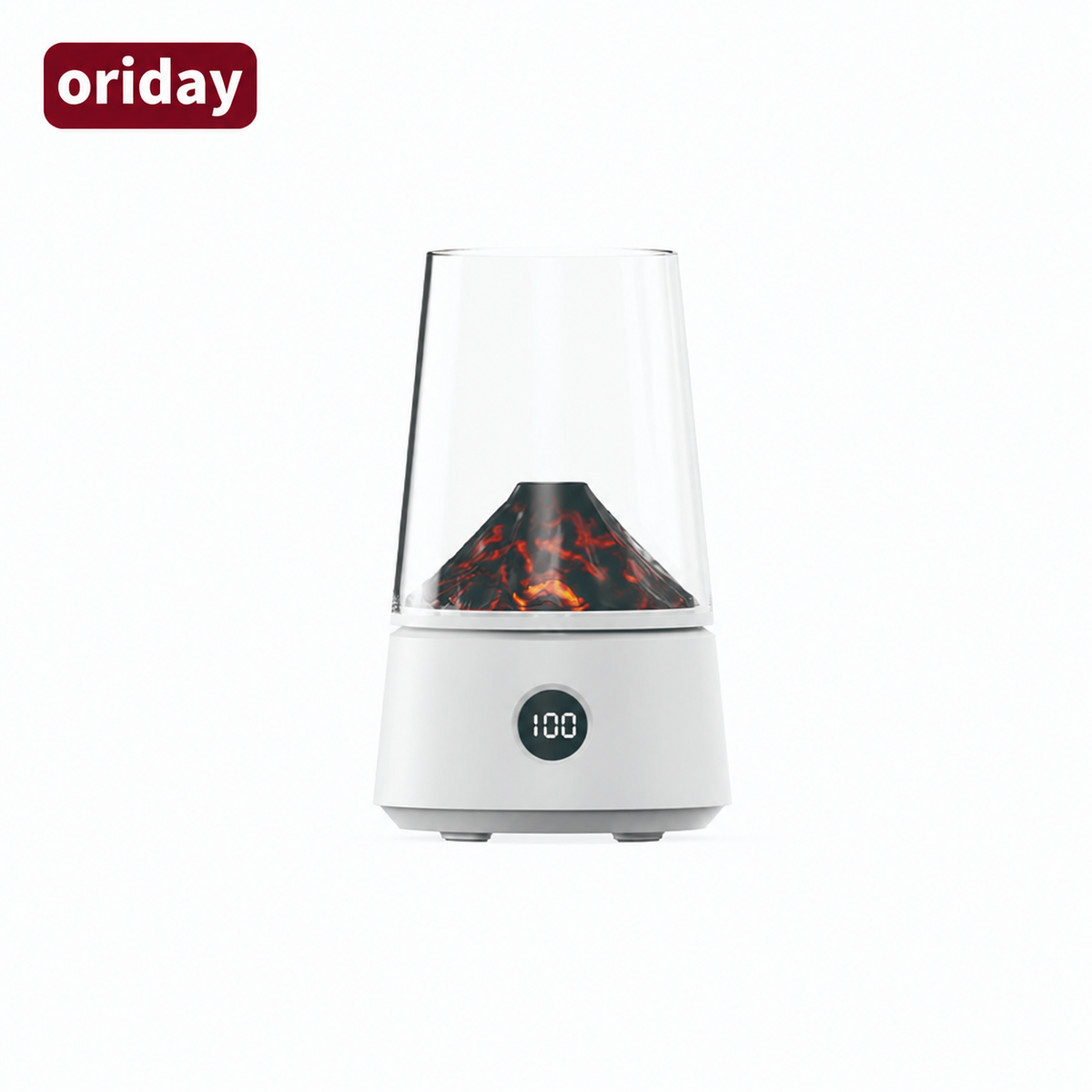 oriday Volcano-Shaped Aroma Diffuser | 170mL Water Tank · Warm Ambient Light · Dual Mist Modes | Ideal for Bedroom, Living Room & Office