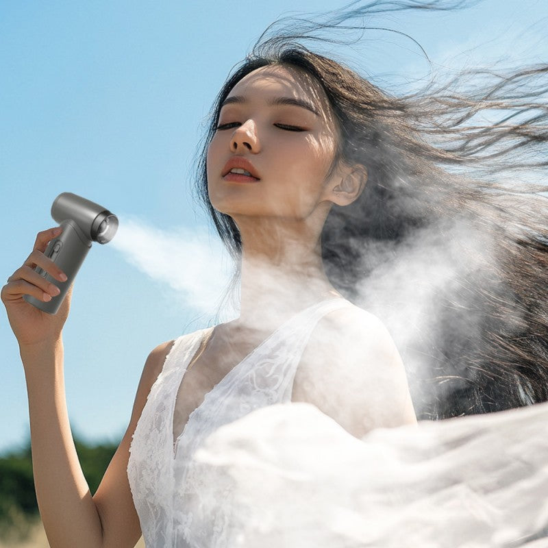高速渦輪暴力風扇四合一|USB充電迷你吹風+吸塵+充氣+助燃|戶外露營家用便攜神器