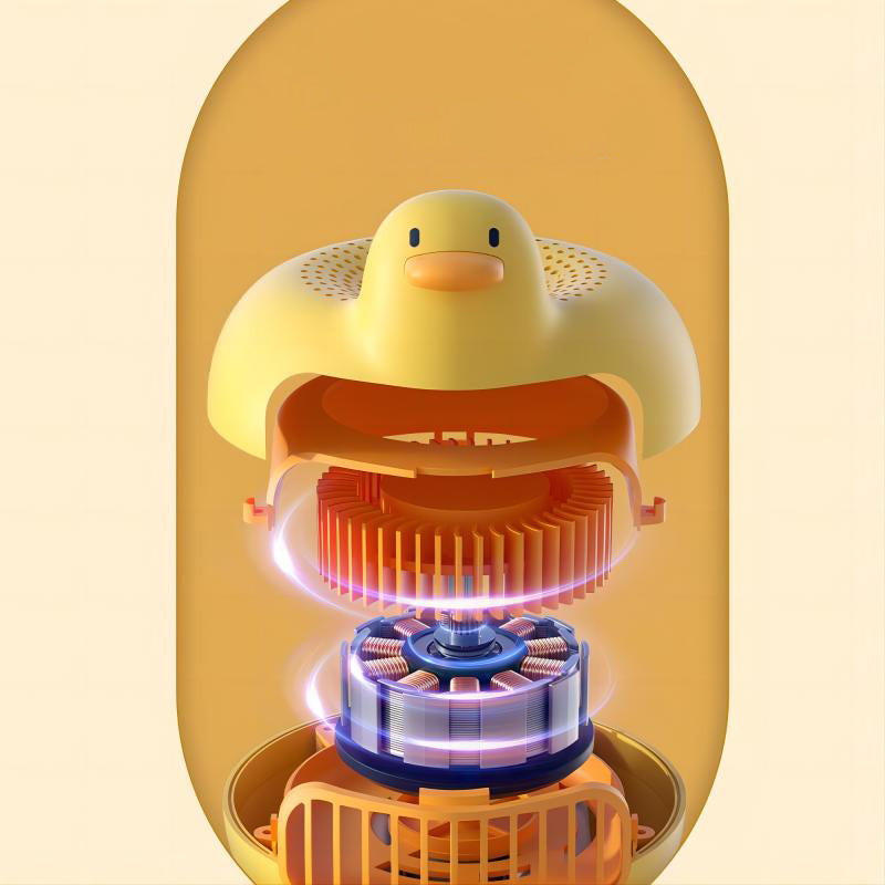 【Oriday Original】Stroller Fan|Portable Bladeless Oscillating Design|Silent and Finger-Safe|Rechargeable Gentle Breeze Cooling Fan for Babies