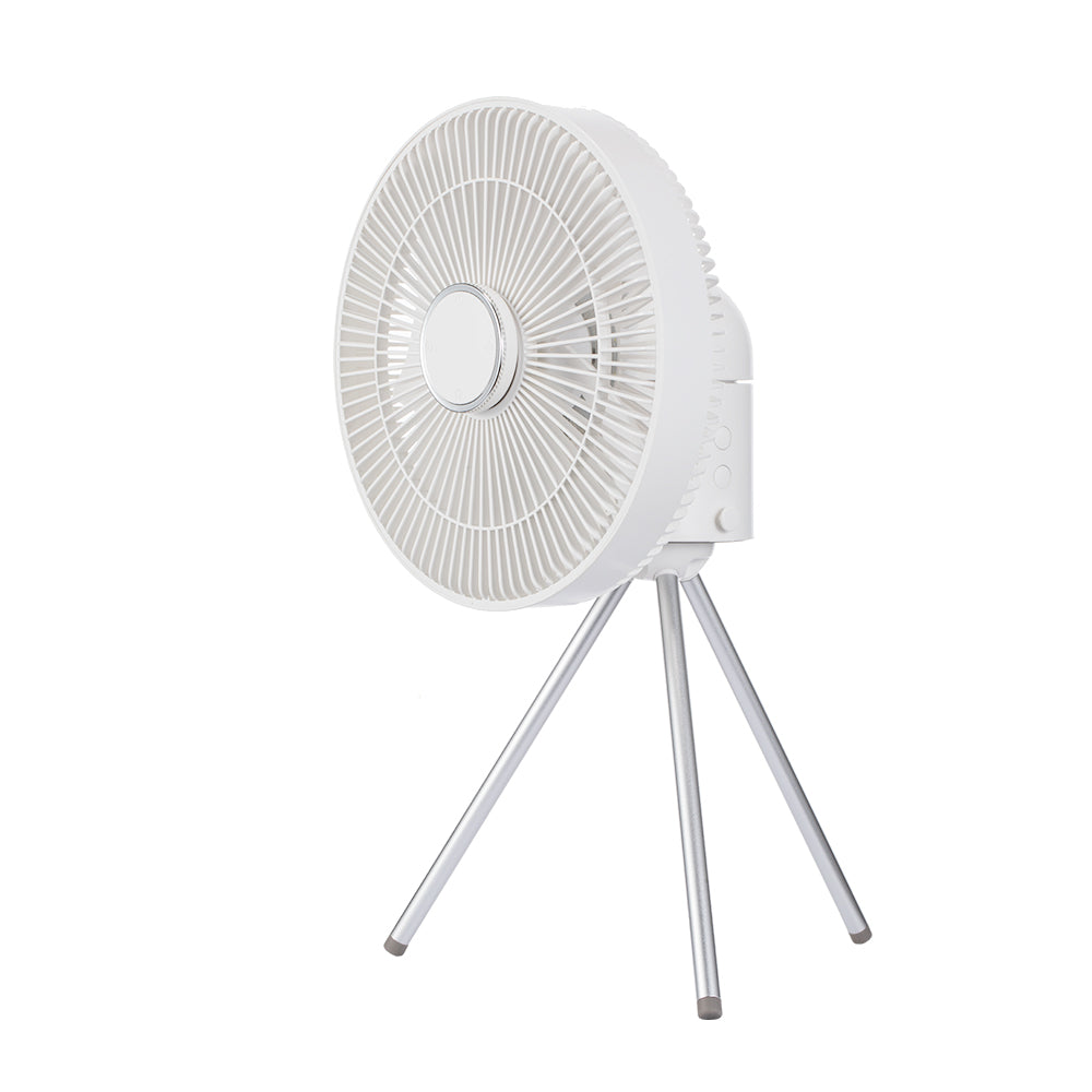 Oriday Tripod Camping Fan | Silent Rechargeable Floor Fan with Remote Control & LED Light – Portable for Tent or Home Use