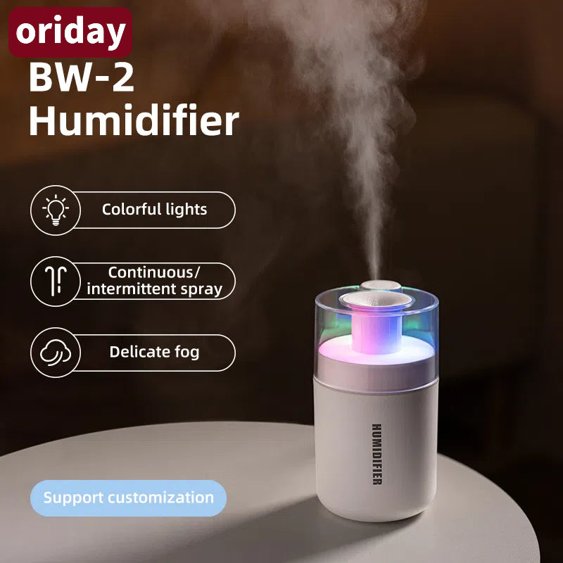 Oriday 7-Color Mood Light Humidifier | Large-Capacity Nano Mist | Silent Air Humidifier for Home and Office