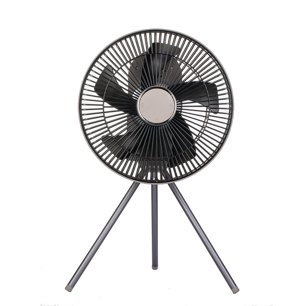 Oriday Tripod Camping Fan | Silent Rechargeable Floor Fan with Remote Control & LED Light – Portable for Tent or Home Use