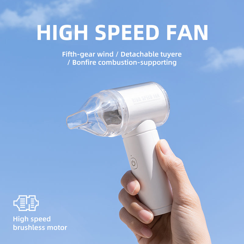 Oriday 渦輪迷你手持風扇|無刷電機・高速靜音・便攜充電式降溫神器・戶外/學生宿舍/辦公室適用