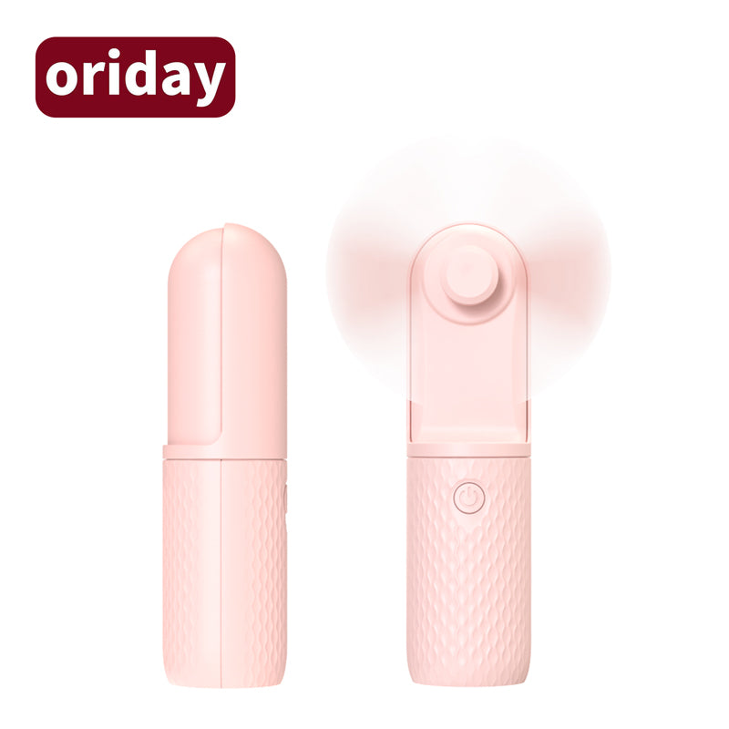 Oriday 摺疊迷你手持風扇|USB充電靜音設計・超長續航便攜口袋風扇・學生/辦公室/戶外適用
