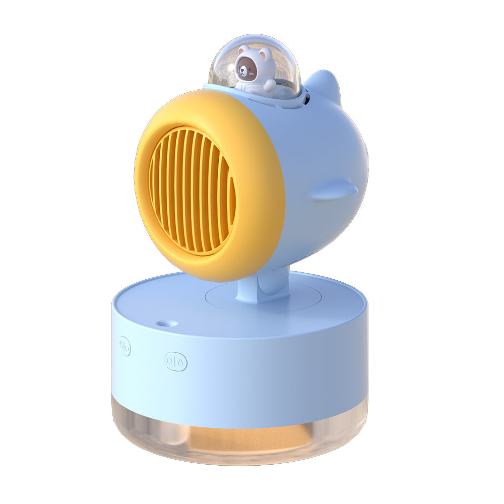 Oriday USB Mini Handheld Fan | Rechargeable Portable Mist Fan – Quiet Desktop Fan for Students, Dorms, and Offices