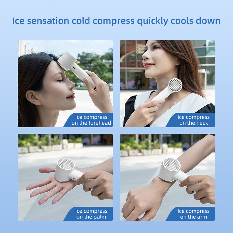 Oriday handheld mini cooling fan, semiconductor silent design, portable and rechargeable, new model, perfect for students, dorms, offices, and desktops – Oriental Liangpin