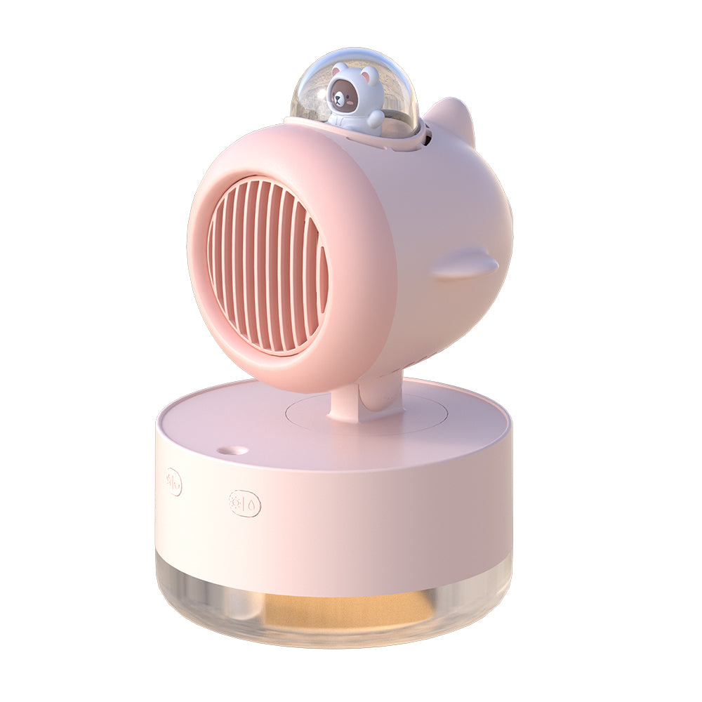 Oriday USB Mini Handheld Fan | Rechargeable Portable Mist Fan – Quiet Desktop Fan for Students, Dorms, and Offices