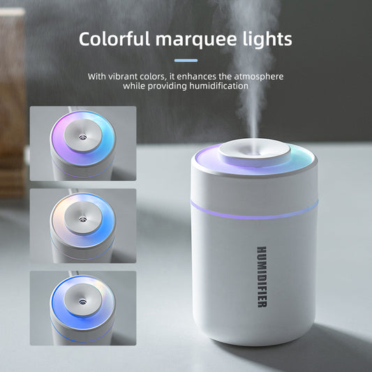 Oriday USB Humidifier | Large Mist Output with Colorful Ambient Light | Silent for Home Use, Perfect for Pregnant Women, Babies, and Bedrooms | Great Birthday Gift