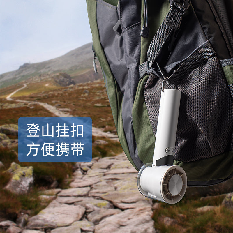Oriday high-speed handheld fan with 100 wind levels, hurricane power, USB rechargeable, portable mini blower with long battery life, brushless cooling for home, office, desktop, students, dormitory, outdoor camping, mountain climbing, with clip