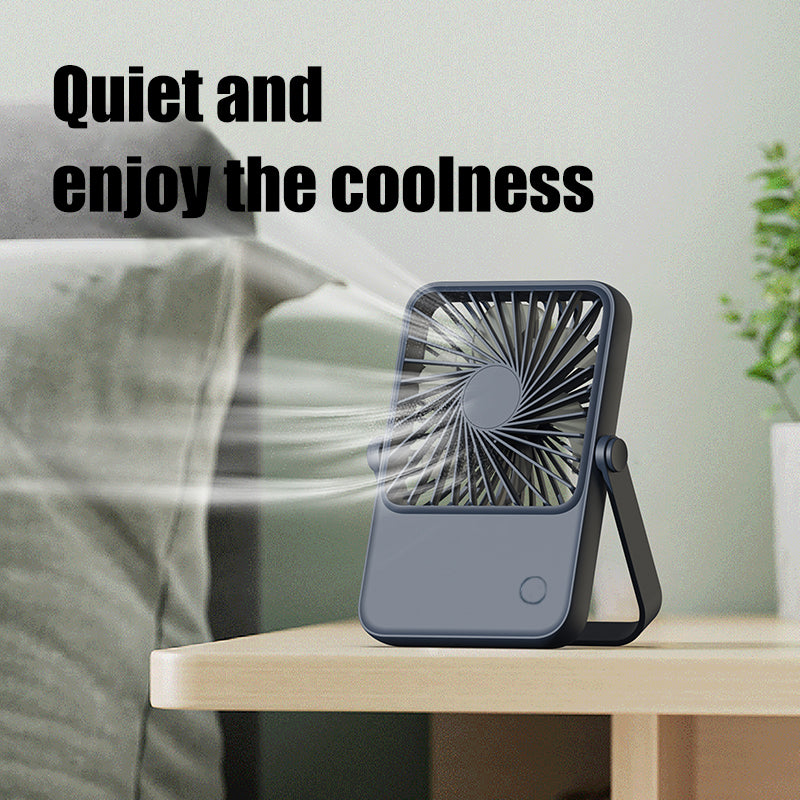 Oriday Desktop Fan with silent operation, powerful airflow, mini portable design, lightweight, with adjustable head, can be hung or placed, USB charging, 1200mAh battery, long-lasting, cooling, suitable for home, office, and dormitory use