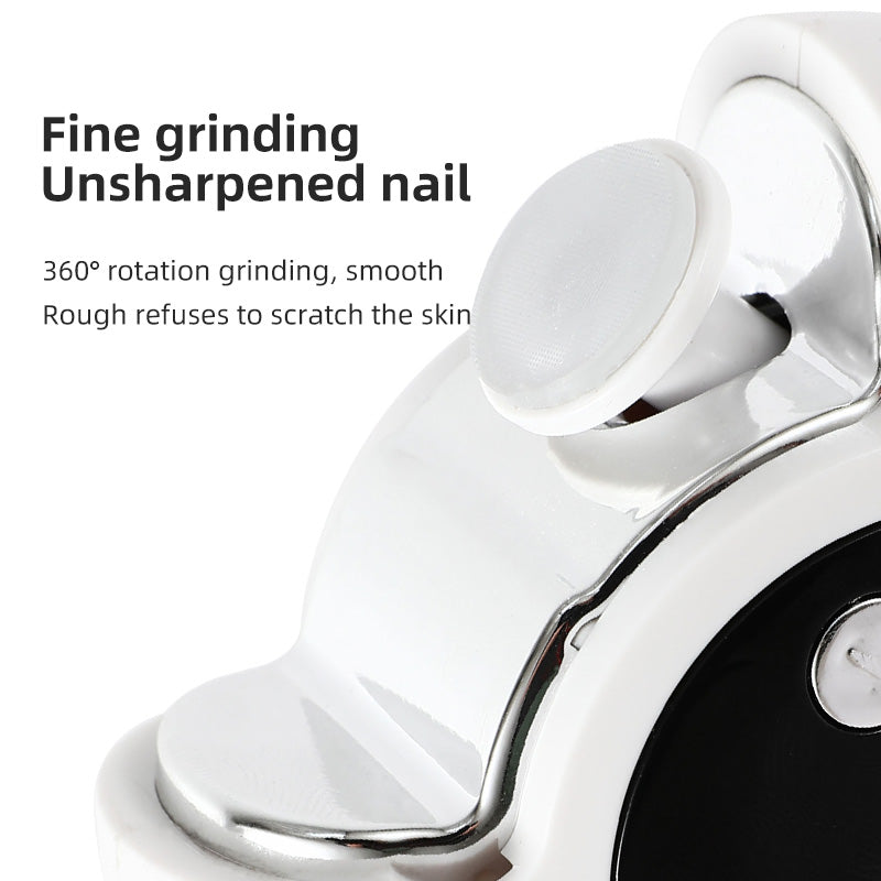 Oriday High-Efficiency Automatic Nail Trimmer - Integrated Cutting and Grinding Design, 360° Precision Grinding, 3-Speed Settings | Silent Vibration-Reducing Motor, Can Trim Nails While Baby Sleeps | Long-lasting 90-Day Battery Life, Type-C Fast Charging