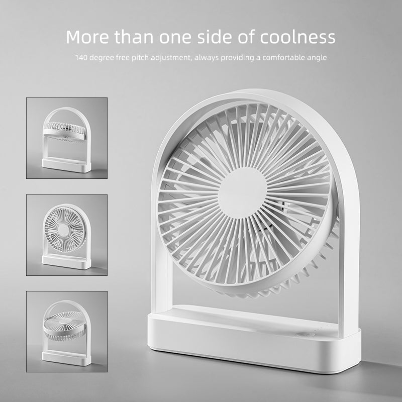 oriday Portable Quiet Desk Fan Rechargeable for Office, Desk, Dormitory, Bedside USB Fan, Eastern Style Product