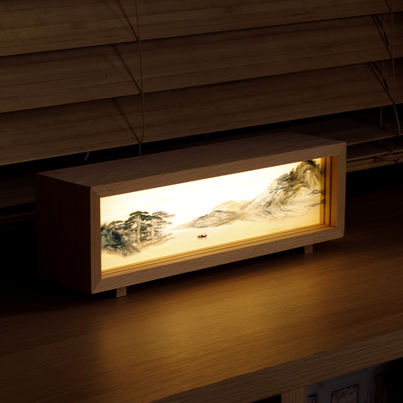 Oriday Wooden Light Picture Lamp|Atmosphere Night Light Decoration|Creative Gift Recommendation