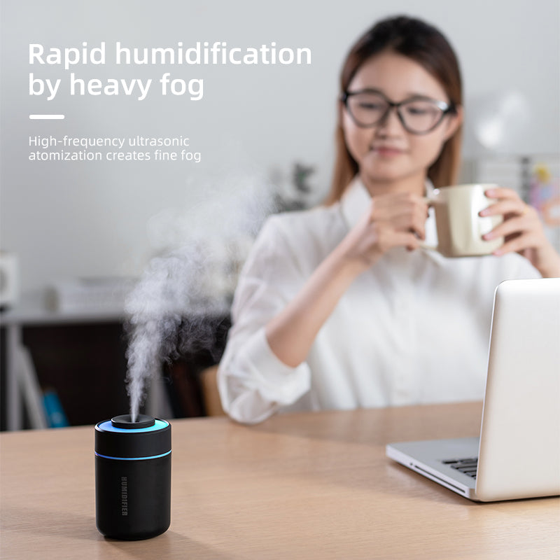 Oriday USB Humidifier | Large Mist Output with Colorful Ambient Light | Silent for Home Use, Perfect for Pregnant Women, Babies, and Bedrooms | Great Birthday Gift