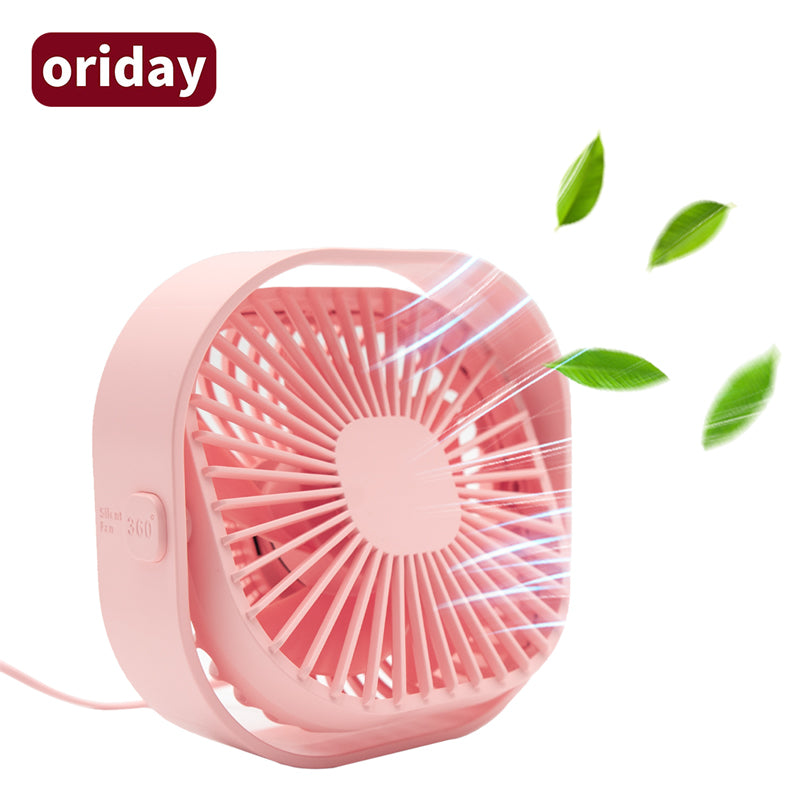USB small desktop fan cute big wind cooling sound handheld plug-in use portable home dormitory office desktop