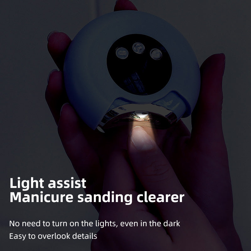 Oriday High-Efficiency Automatic Nail Trimmer - Integrated Cutting and Grinding Design, 360° Precision Grinding, 3-Speed Settings | Silent Vibration-Reducing Motor, Can Trim Nails While Baby Sleeps | Long-lasting 90-Day Battery Life, Type-C Fast Charging