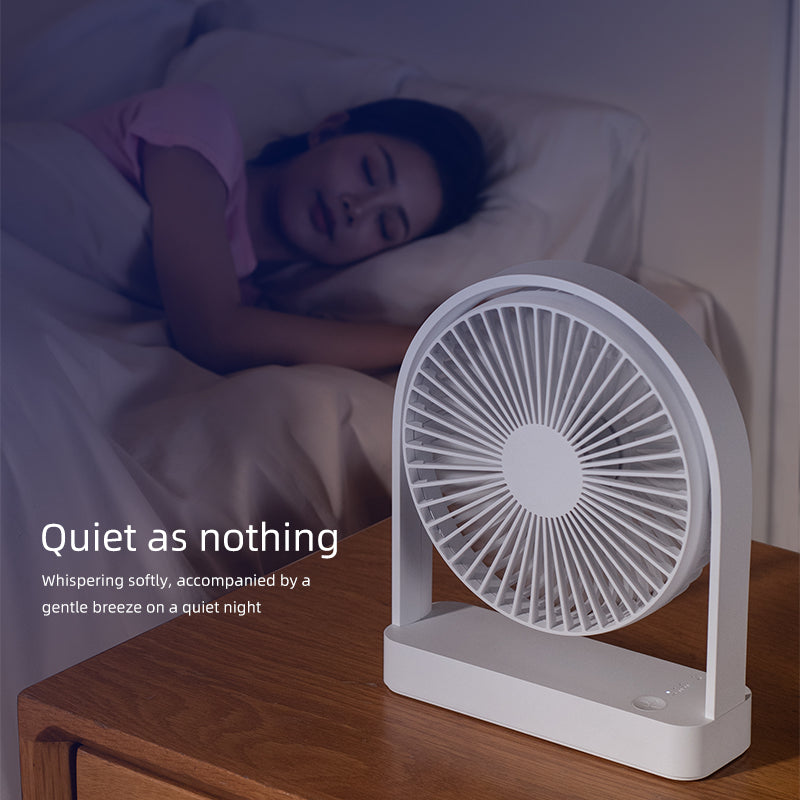 oriday Portable Quiet Desk Fan Rechargeable for Office, Desk, Dormitory, Bedside USB Fan, Eastern Style Product