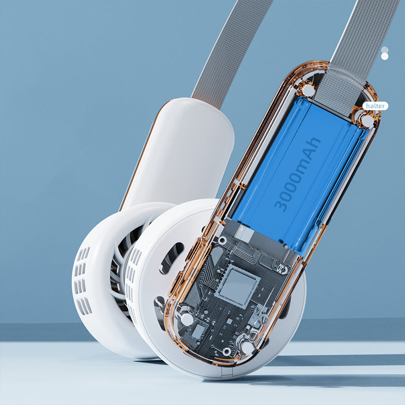 Oriday Bladeless Neck Fan | USB Rechargeable Portable Cooler ・ Quiet design suitable for students in class / exercising / office / dormitory use