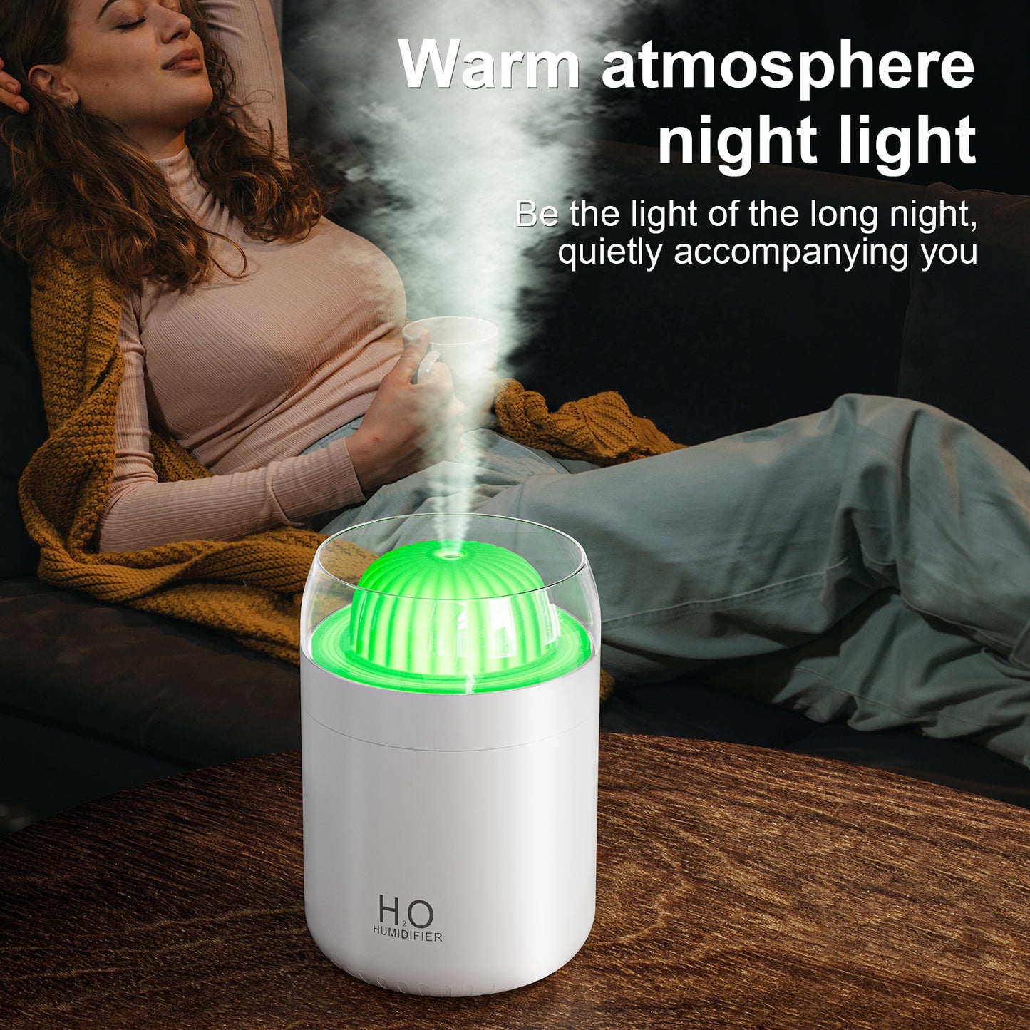 Oriday Cactus USB Humidifier | Silent High-Mist Aroma Diffuser | Ideal for Home and Office