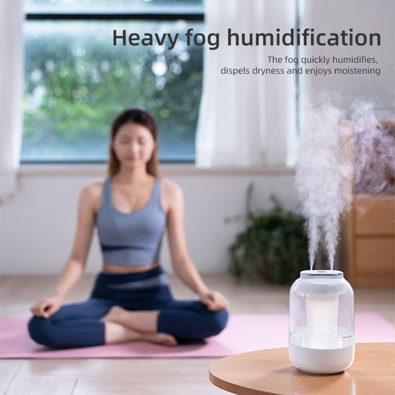 Oriday Dual Spray Humidifier 2L Large Capacity | Silent Nano Mist USB Charging | For Home, Office, Pregnant Women, and Babies – Great as a Gift