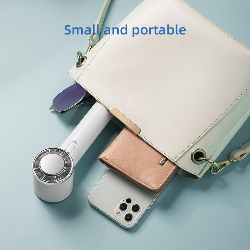 Oriday handheld mini cooling fan, semiconductor silent design, portable and rechargeable, new model, perfect for students, dorms, offices, and desktops – Oriental Liangpin