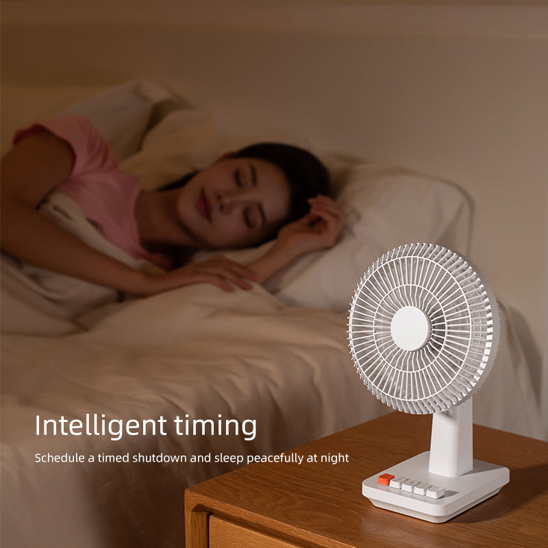 Oriday Retro USB Desk Fan|Ultra-Quiet Mini Table Fan for Home, Office, Dorm – Creative Gift