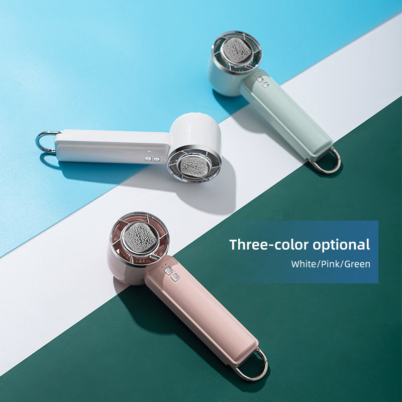 Oriday portable handheld cooling fan with ultra-high-speed turbo and strong wind power, brushless and USB rechargeable — perfect for outdoor use, home, office, desktop, or student dormitories. Brand: Oriday (Eastern Fine Products).