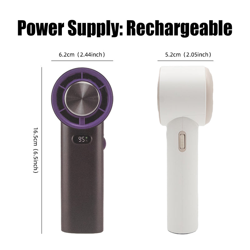 oriday High-speed Cooling Handheld Fan with Semiconductor Cooling, Quiet, Portable, Rechargeable, High-Quality, Wireless, for Home, Desk, Dormitory, Office, Travel