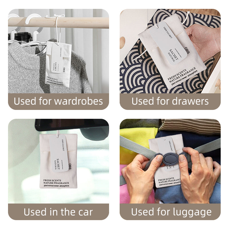 【In Stock】Multi-functional Long-lasting Fragrance Sachet|For Closet / Luggage / Car|Deodorizing & Moisture-Proof|Fresh and Natural Scent