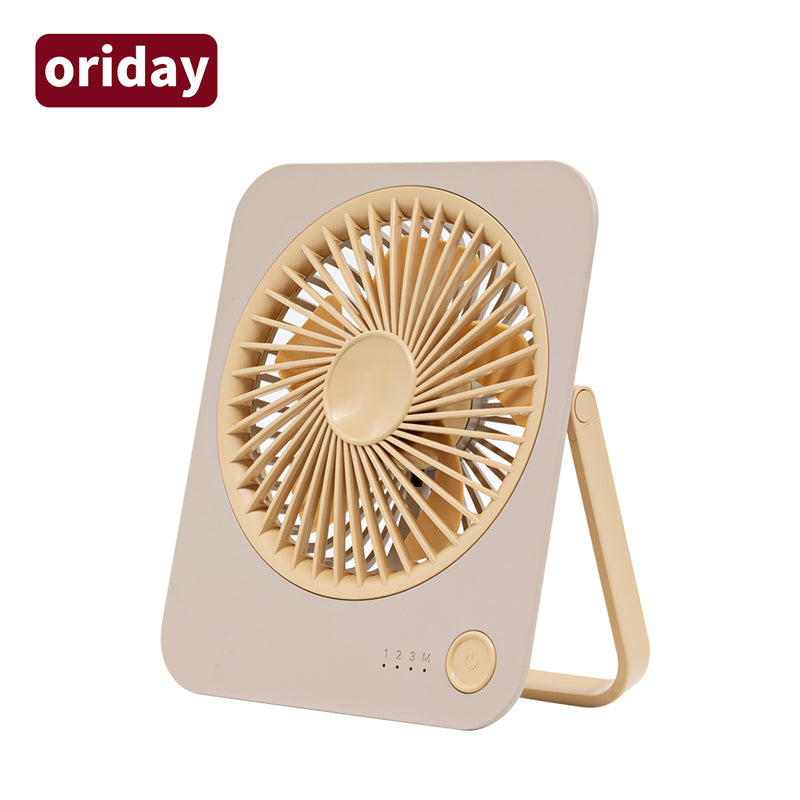 Oriday 超薄摺疊桌面小風扇|無線USB充電・超長續航大風力・辦公室/宿舍便攜適用