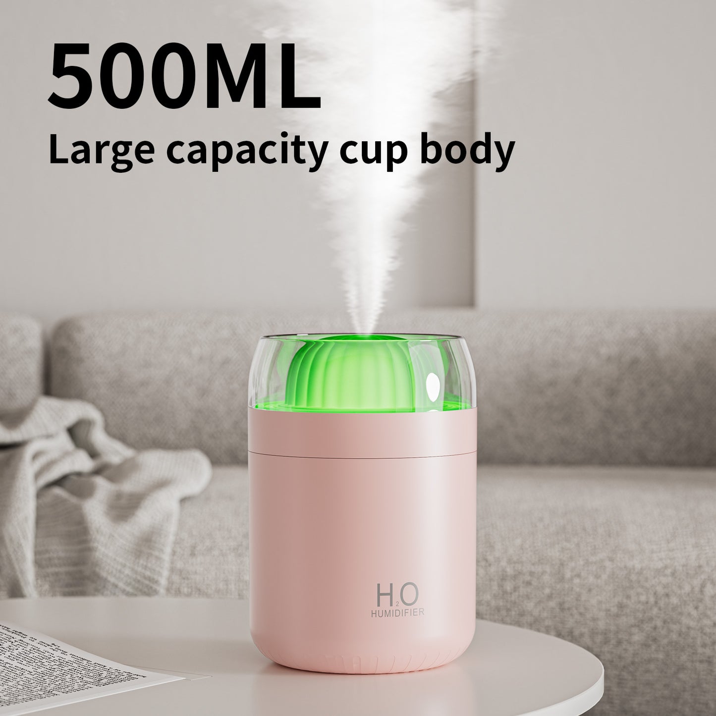 Oriday Cactus USB Humidifier | Silent High-Mist Aroma Diffuser | Ideal for Home and Office