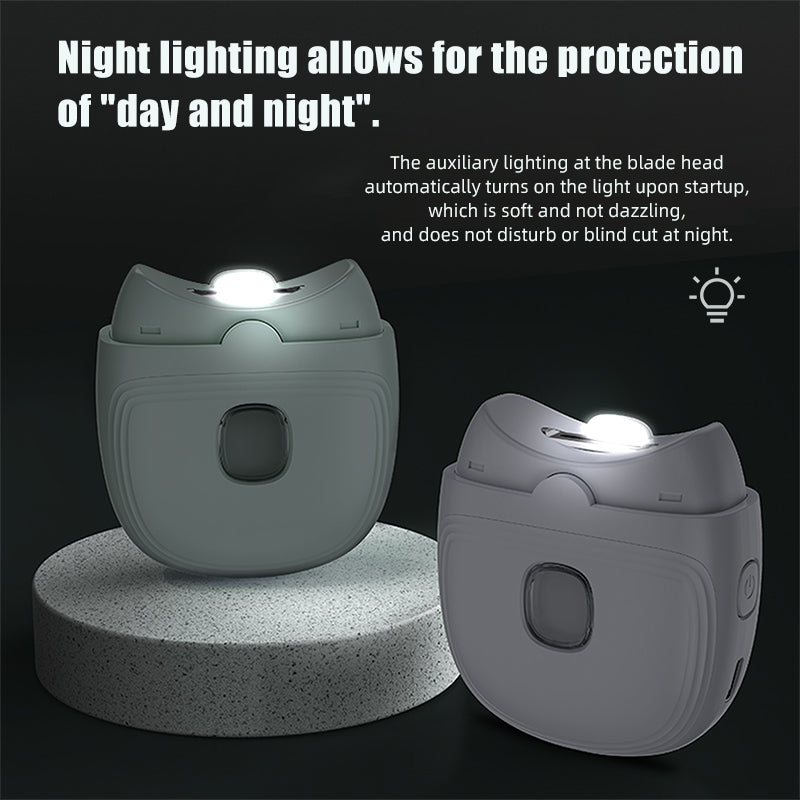 Oriday 全自動電動指甲刀|磨剪一體・USB充電式修甲器・嬰兒/成人手腳兩用・安全靜音設計