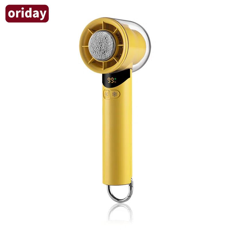 Oriday high-speed handheld fan with 100 wind levels, hurricane power, USB rechargeable, portable mini blower with long battery life, brushless cooling for home, office, desktop, students, dormitory, outdoor camping, mountain climbing, with clip