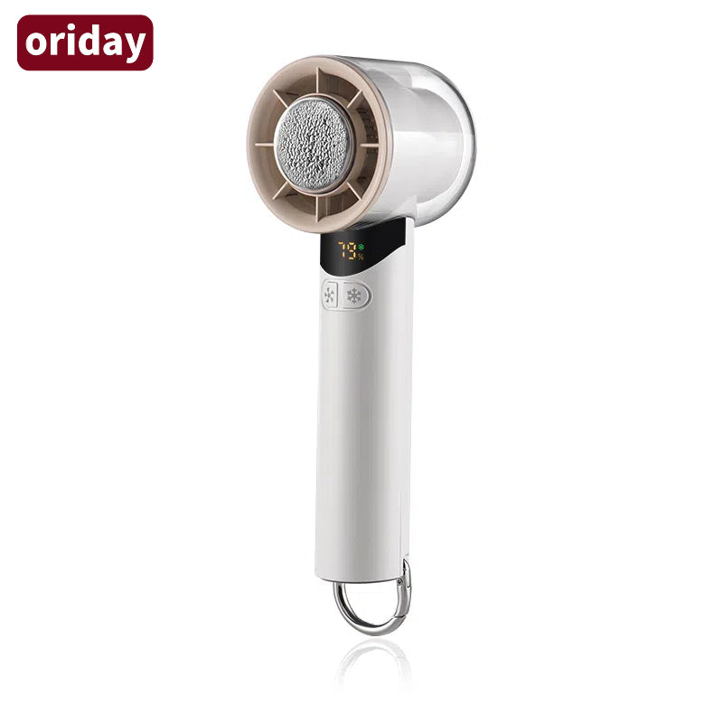 Oriday high-speed handheld fan with 100 wind levels, hurricane power, USB rechargeable, portable mini blower with long battery life, brushless cooling for home, office, desktop, students, dormitory, outdoor camping, mountain climbing, with clip