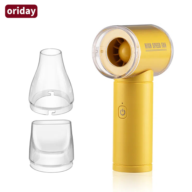 Oriday 渦輪迷你手持風扇|無刷電機・高速靜音・便攜充電式降溫神器・戶外/學生宿舍/辦公室適用