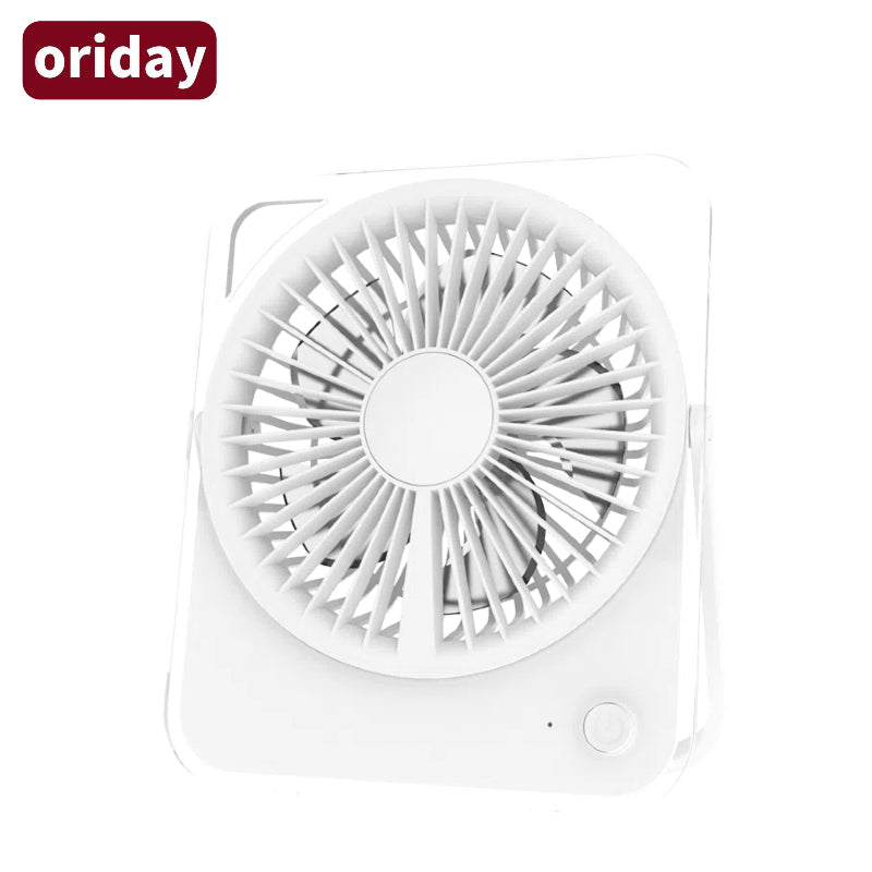 Oriday Transparent Mini Fan|Desktop Silent Cooling Circulation Fan, Portable Dual Power (USB & Plug-in), Suitable for Home, Office, Students, and Dormitories