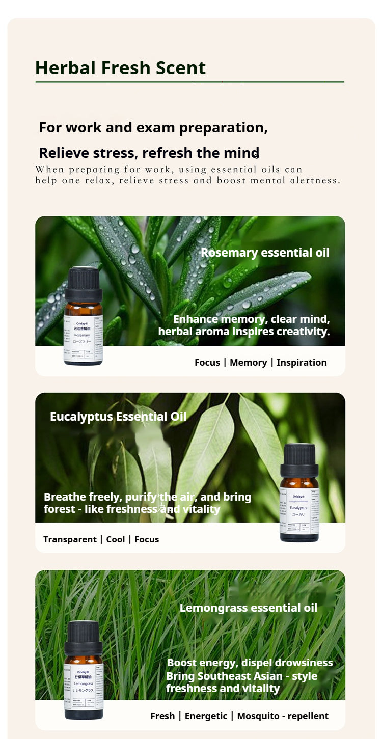 Oriday New Home Fragrance Essential Oil, Natural Plant-Based Essential Oil, Long-Lasting Aroma for Bedroom, Bathroom and Living Room, Air Purifying, 10ml