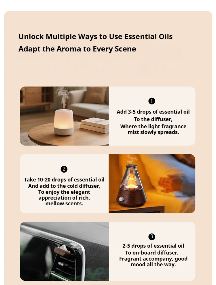 Oriday New Home Fragrance Essential Oil, Natural Plant-Based Essential Oil, Long-Lasting Aroma for Bedroom, Bathroom and Living Room, Air Purifying, 10ml