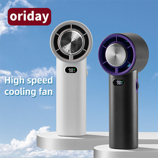 Oriday 半導體冷敷手持風扇｜高速靜音・USB充電・無線便攜降溫神器・家用／辦公室／外出旅行適用