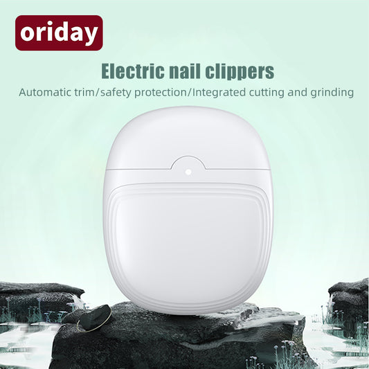 Oriday 全自動電動指甲刀｜磨剪一體・USB充電式修甲器・嬰兒／成人手腳兩用・安全靜音設計