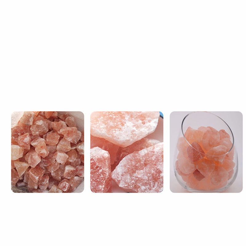 oriday 3-in-1 Humidifier + Aroma Diffuser + Ambient Light | 400mL Large Water Tank | Himalayan Natural Crystal Salt Stone for Sleep Aid & Negative Ion Release | Wireless 1200mAh Lightweight & Quiet | 45mL/h Continuous/Intermittent Mist 