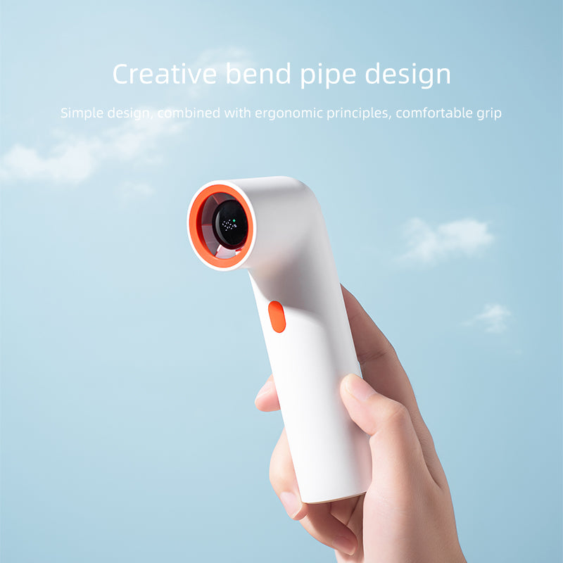 Oriday香港熱賣 手提彎管風扇 15000 轉數顯屏 3000mAh 大電量 一鍵調速小巧便攜