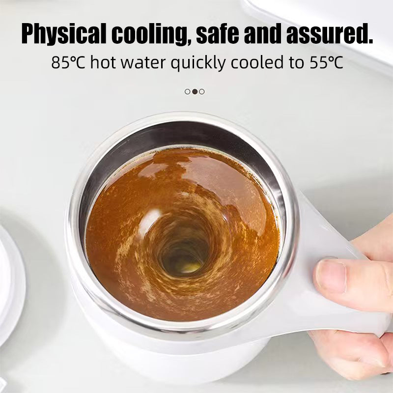 Oriday New Automatic Stirring Mug | 304 Stainless Steel Battery-Powered Shaker Cup | Office Milk Powder or Coffee Mug | Parent's Day or Birthday Gift
