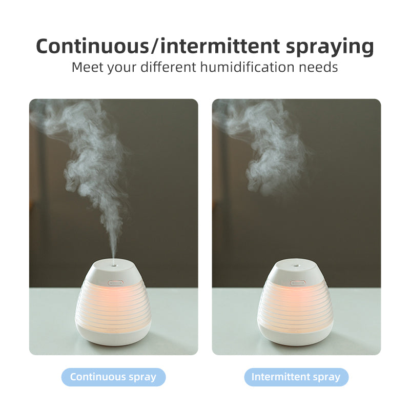 Oriday【加濕器推薦2025】松果創意香薰機｜USB靜音加濕・七彩燈光・缺水自動斷電｜辦公室家居皆適用