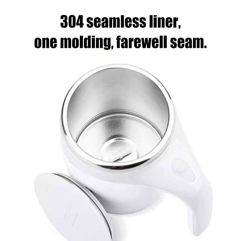 Oriday New Automatic Stirring Mug | 304 Stainless Steel Battery-Powered Shaker Cup | Office Milk Powder or Coffee Mug | Parent's Day or Birthday Gift