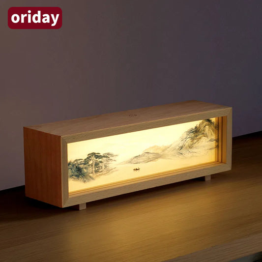 Oriday Wooden Light Picture Lamp｜Atmosphere Night Light Decoration｜Creative Gift Recommendation