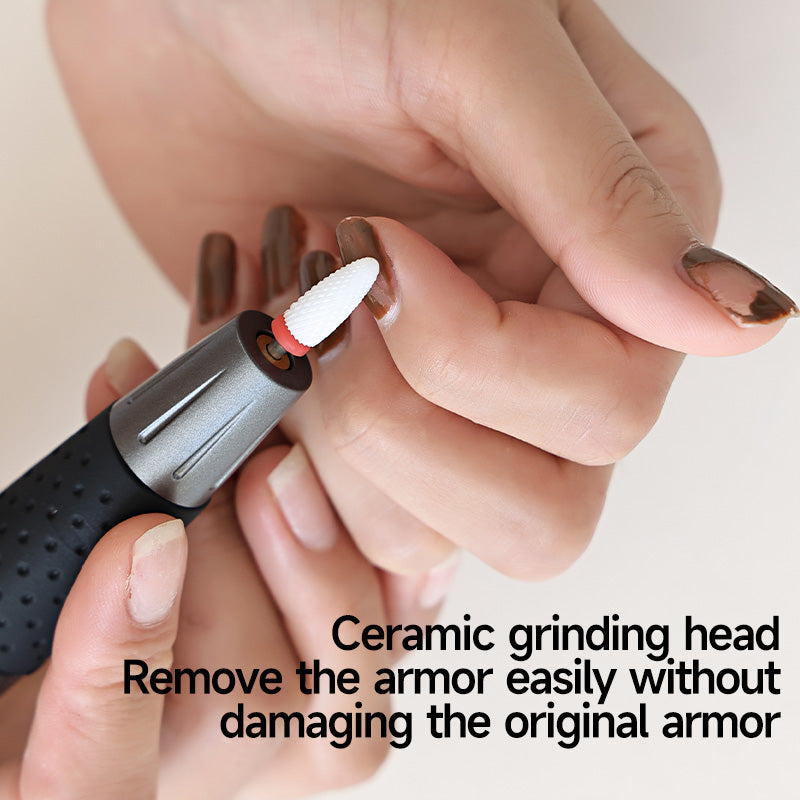 Oriday Smart Nail and Nail Care Device - High-speed Low-noise Gear Shift, Ceramic Grinding Head, LCD Display | Reversible Operation, Multi-functional Grinding Heads to Meet Daily Nail Care Needs | 90-Minute Battery Life, Type-C Charging
