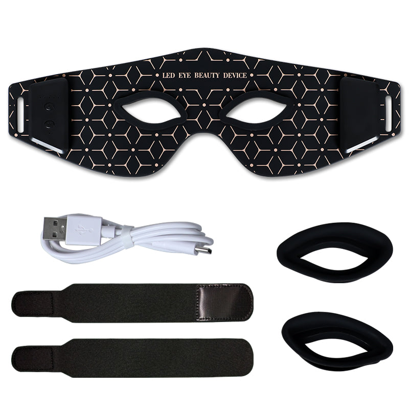 oriday Infrared Silicone Eye Mask | 630nm + 850nm Dual-Band LED Eye Protection Device | Five-Stage Energy Heat Compress Massage | Rechargeable Smart Eye Therapy Device
