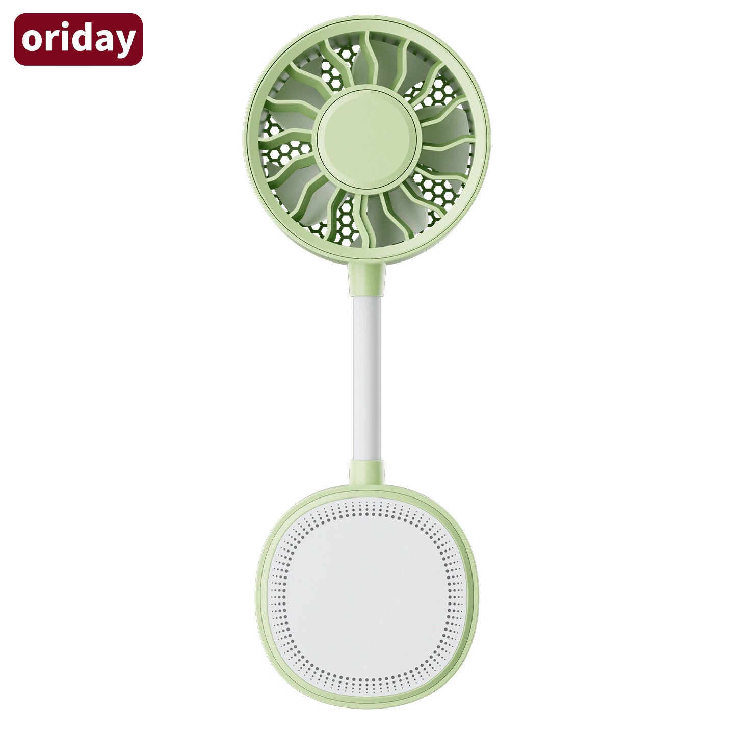 Oriday [2026 New Model] 5-in-1 Magnetic Portable Fan｜360° Flexible Clip-On Mini Fan｜USB Type-C Fast Charging｜3-Speed Powerful & Quiet Cooling｜Portable Fan for Stroller / Office / Outdoor Use