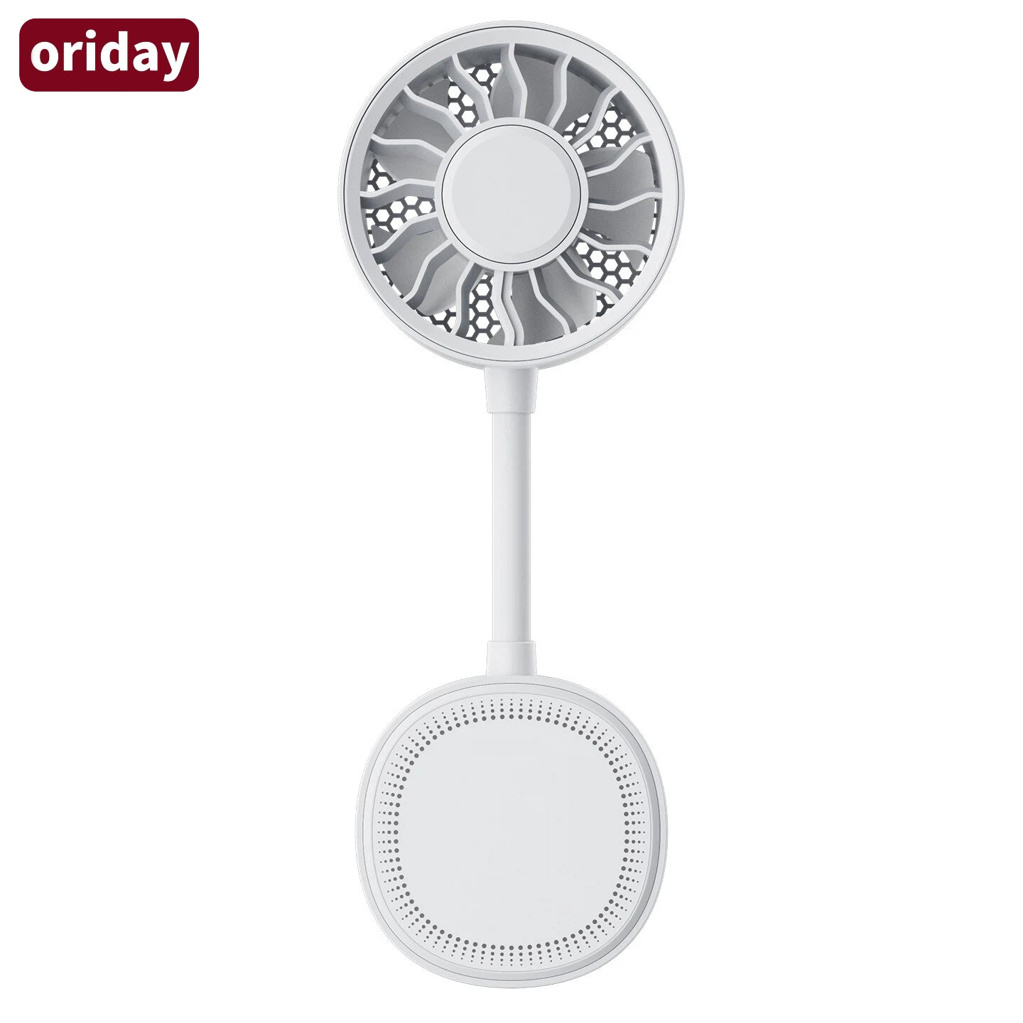 Oriday [2026 New Model] 5-in-1 Magnetic Portable Fan｜360° Flexible Clip-On Mini Fan｜USB Type-C Fast Charging｜3-Speed Powerful & Quiet Cooling｜Portable Fan for Stroller / Office / Outdoor Use